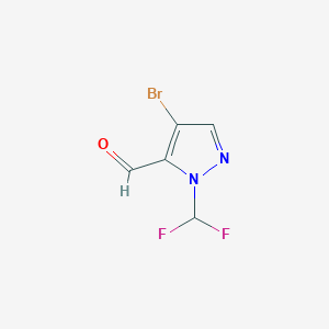 4-bromo-1-(difluoromethyl)-1H-pyrazole-5-carbaldehyde