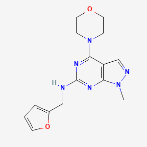 N-(furan-2-ylmethyl)-1-methyl-4-(morpholin-4-yl)-1H-pyrazolo[3,4-d]pyrimidin-6-amine