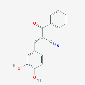 (2E)-2-[(E)-benzoyl]-3-(3,4-dihydroxyphenyl)prop-2-enenitrile