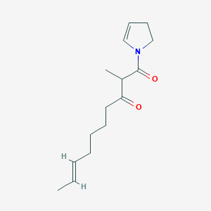 (E)-1-(2,3-dihydro-1H-pyrrol-1-yl)-2-methyldec-8-ene-1,3-dione