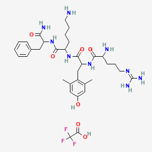 molecular formula C34H50F3N9O7 B12460849 Elamipretide TFA 