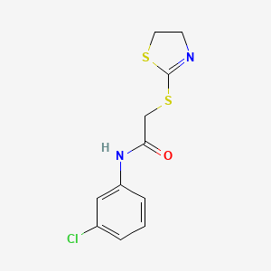 N-(3-chlorophenyl)-2-(4,5-dihydro-1,3-thiazol-2-ylsulfanyl)acetamide