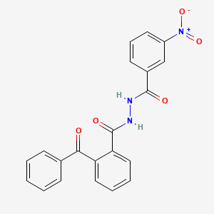 N'-[(3-nitrophenyl)carbonyl]-2-(phenylcarbonyl)benzohydrazide