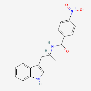 N-[1-(1H-indol-3-yl)propan-2-yl]-4-nitrobenzamide