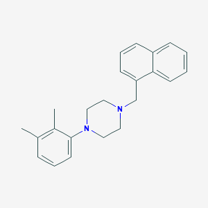 molecular formula C23H26N2 B12460880 1-(2,3-Dimethylphenyl)-4-(naphthalen-1-ylmethyl)piperazine 