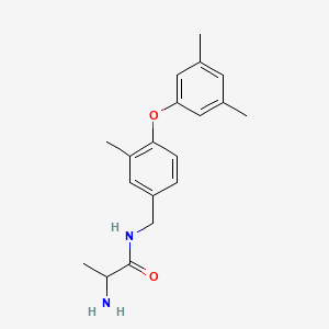 2-amino-N-{[4-(3,5-dimethylphenoxy)-3-methylphenyl]methyl}propanamide