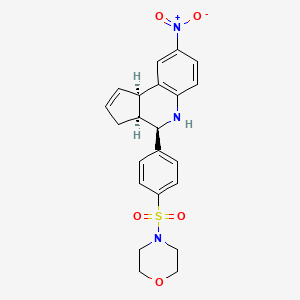 (3aS,4R,9bR)-4-[4-(morpholin-4-ylsulfonyl)phenyl]-8-nitro-3a,4,5,9b-tetrahydro-3H-cyclopenta[c]quinoline