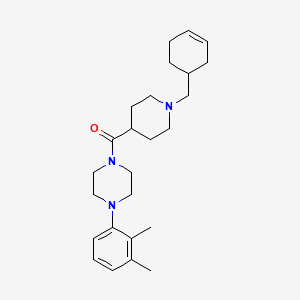 [1-(Cyclohex-3-en-1-ylmethyl)piperidin-4-yl][4-(2,3-dimethylphenyl)piperazin-1-yl]methanone