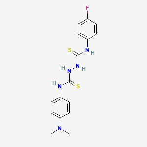 N-[4-(dimethylamino)phenyl]-N'-(4-fluorophenyl)hydrazine-1,2-dicarbothioamide