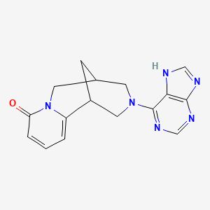 3-(9H-purin-6-yl)-1,2,3,4,5,6-hexahydro-8H-1,5-methanopyrido[1,2-a][1,5]diazocin-8-one