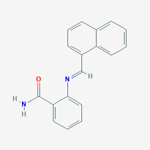 2-{[(E)-naphthalen-1-ylmethylidene]amino}benzamide