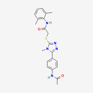 2-({5-[4-(acetylamino)phenyl]-4-methyl-4H-1,2,4-triazol-3-yl}sulfanyl)-N-(2,6-dimethylphenyl)acetamide