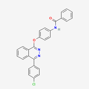 N-(4-{[4-(4-chlorophenyl)phthalazin-1-yl]oxy}phenyl)benzamide