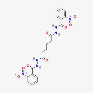 N'~1~,N'~6~-bis[(2-nitrophenyl)carbonyl]hexanedihydrazide