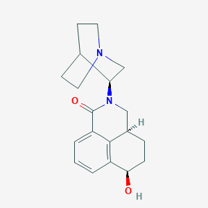 molecular formula C19H24N2O2 B124611 (3As,6R)-2-[(3S)-1-azabicyclo[2.2.2]octan-3-yl]-6-hydroxy-3a,4,5,6-tetrahydro-3H-benzo[de]isoquinolin-1-one CAS No. 176019-33-3