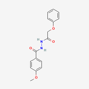 4-methoxy-N'-(phenoxyacetyl)benzohydrazide