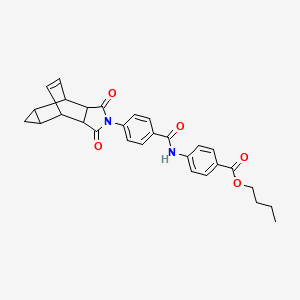 butyl 4-({[4-(1,3-dioxooctahydro-4,6-ethenocyclopropa[f]isoindol-2(1H)-yl)phenyl]carbonyl}amino)benzoate