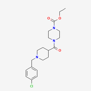 Ethyl 4-{[1-(4-chlorobenzyl)piperidin-4-yl]carbonyl}piperazine-1-carboxylate