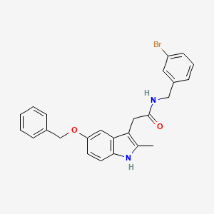 2-[5-(benzyloxy)-2-methyl-1H-indol-3-yl]-N-(3-bromobenzyl)acetamide