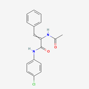 2-Propenamide, 2-(acetylamino)-N-(4-chlorophenyl)-3-phenyl-