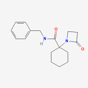 N-benzyl-1-(2-oxoazetidin-1-yl)cyclohexane-1-carboxamide