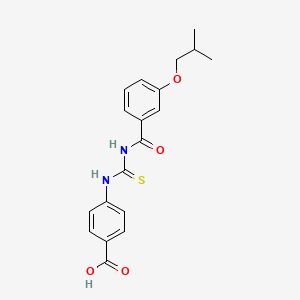 4-[({[3-(2-Methylpropoxy)phenyl]carbonyl}carbamothioyl)amino]benzoic acid