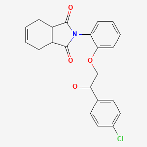 2-{2-[2-(4-chlorophenyl)-2-oxoethoxy]phenyl}-3a,4,7,7a-tetrahydro-1H-isoindole-1,3(2H)-dione