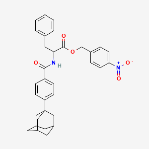 4-nitrobenzyl N-{[4-(tricyclo[3.3.1.1~3,7~]dec-1-yl)phenyl]carbonyl}phenylalaninate