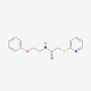 N-(2-phenoxyethyl)-2-(pyridin-2-ylsulfanyl)acetamide