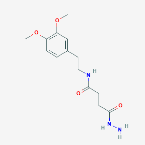 N-[2-(3,4-dimethoxyphenyl)ethyl]-4-hydrazinyl-4-oxobutanamide