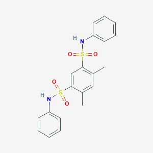 molecular formula C20H20N2O4S2 B124615 1,3-XYLYLENE-4,6-BIS(SULFANILIDE) 