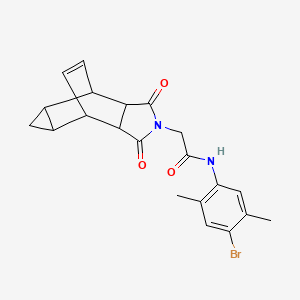 N-(4-bromo-2,5-dimethylphenyl)-2-(1,3-dioxooctahydro-4,6-ethenocyclopropa[f]isoindol-2(1H)-yl)acetamide