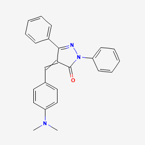 (4E)-4-{[4-(Dimethylamino)phenyl]methylidene}-2,5-diphenylpyrazol-3-one