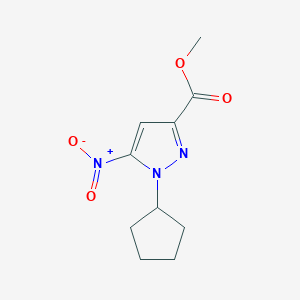 methyl 1-cyclopentyl-5-nitro-1H-pyrazole-3-carboxylate