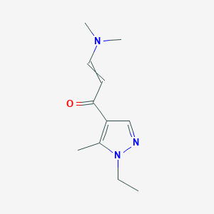 3-(Dimethylamino)-1-(1-ethyl-5-methylpyrazol-4-yl)prop-2-en-1-one