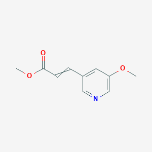 molecular formula C10H11NO3 B12461780 Methyl 3-(5-methoxypyridin-3-yl)prop-2-enoate 