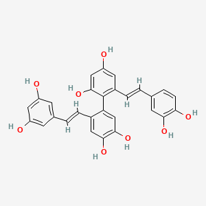 molecular formula C28H22O8 B1246185 Tibeticanol 