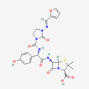 molecular formula C25H26N6O8S B1246193 Furazlocillin 