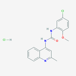 molecular formula C18H17Cl2N3O2 B12461950 PQ401 hydrochloride 