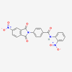 4-(5-nitro-1,3-dioxoisoindol-2-yl)-N-(2-nitrophenyl)benzamide