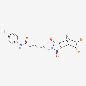 6-(5,6-dibromo-1,3-dioxooctahydro-2H-4,7-methanoisoindol-2-yl)-N-(4-iodophenyl)hexanamide