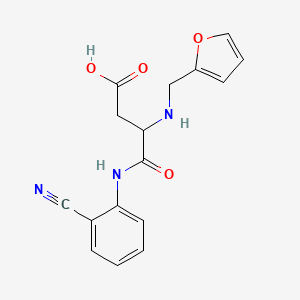 N-(2-cyanophenyl)-N~2~-(furan-2-ylmethyl)-alpha-asparagine