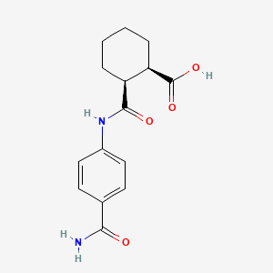 (1R,2S)-2-[(4-carbamoylphenyl)carbamoyl]cyclohexane-1-carboxylic acid