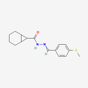 N-[(4-methylsulfanylphenyl)methylideneamino]bicyclo[4.1.0]heptane-7-carboxamide