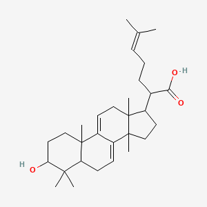 2-(3-hydroxy-4,4,10,13,14-pentamethyl-2,3,5,6,12,15,16,17-octahydro-1H-cyclopenta[a]phenanthren-17-yl)-6-methylhept-5-enoic acid