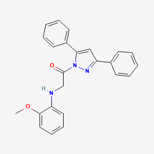 1-(3,5-diphenyl-1H-pyrazol-1-yl)-2-[(2-methoxyphenyl)amino]ethanone