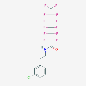 N-[2-(3-chlorophenyl)ethyl]-2,2,3,3,4,4,5,5,6,6,7,7-dodecafluoroheptanamide