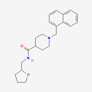 1-(naphthalen-1-ylmethyl)-N-(oxolan-2-ylmethyl)piperidine-4-carboxamide