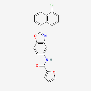 N-[2-(5-chloronaphthalen-1-yl)-1,3-benzoxazol-5-yl]furan-2-carboxamide