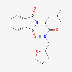 2-(1,3-dioxoisoindol-2-yl)-4-methyl-N-(oxolan-2-ylmethyl)pentanamide